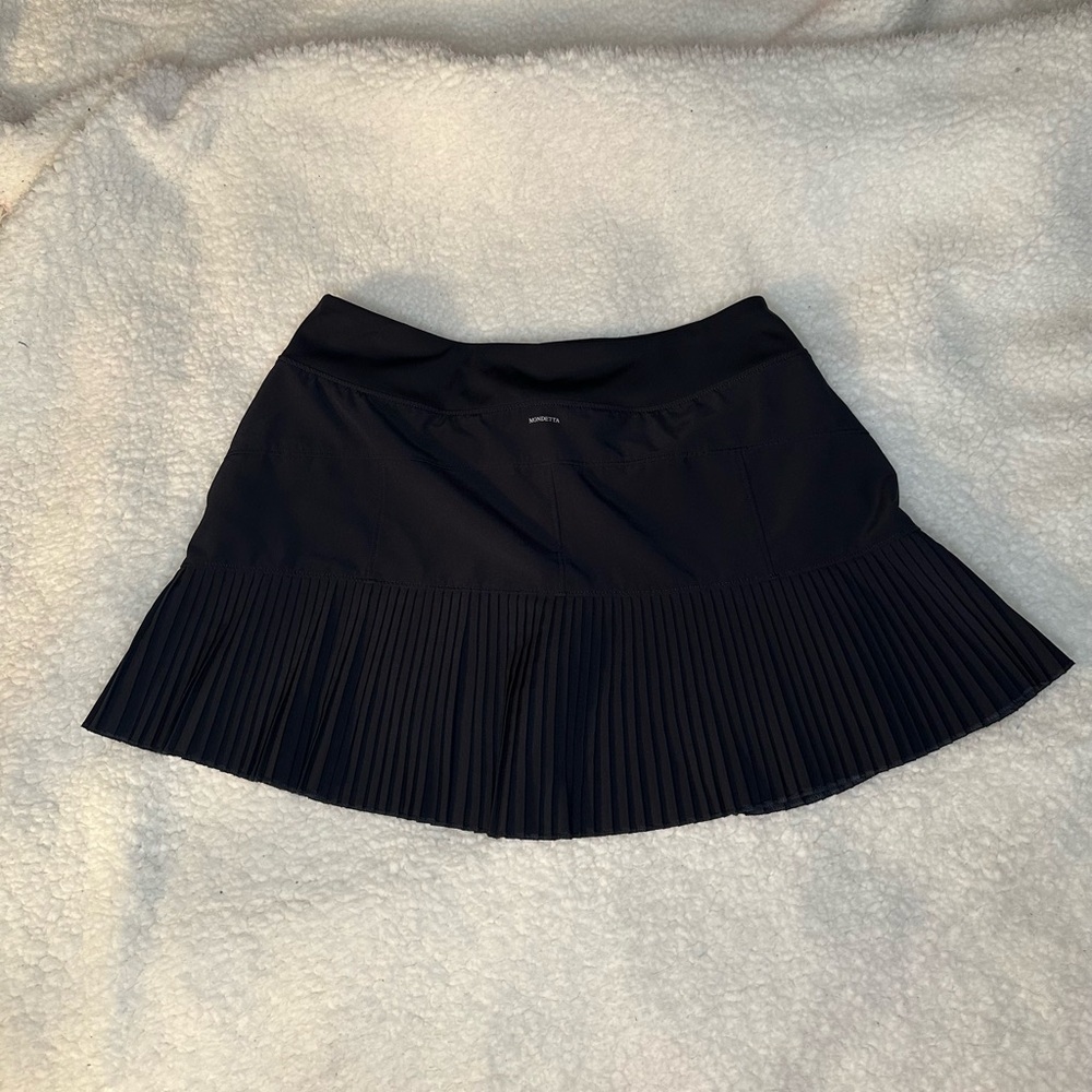 Mondetta Black Pleated Mini Skirt Performance + Luxury Size Small - Picture 5 of 7